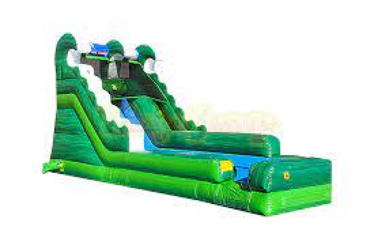 15ft Green Marble Water Slide