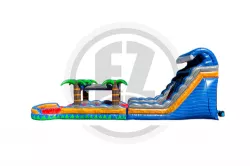 tropical20fireblast20water20slide20rental20oklahoma20arkans 3 18ft Tropical Fireblast Dual Lane Water Slide